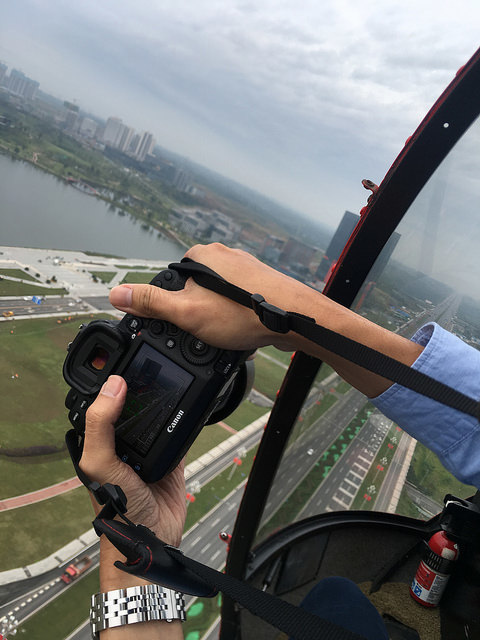 直昇機航拍成都